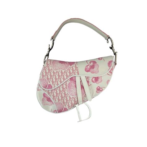 dior cherry blossom saddle bag